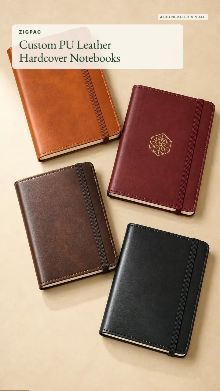 企業禮品和品牌文具用客製 PU 皮革筆記本：短影片